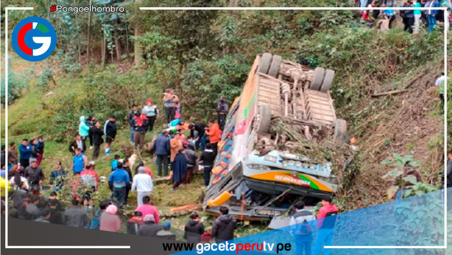 2 fallecidos y al menos 20 heridos deja accidente en vía longitudinal Conchucos