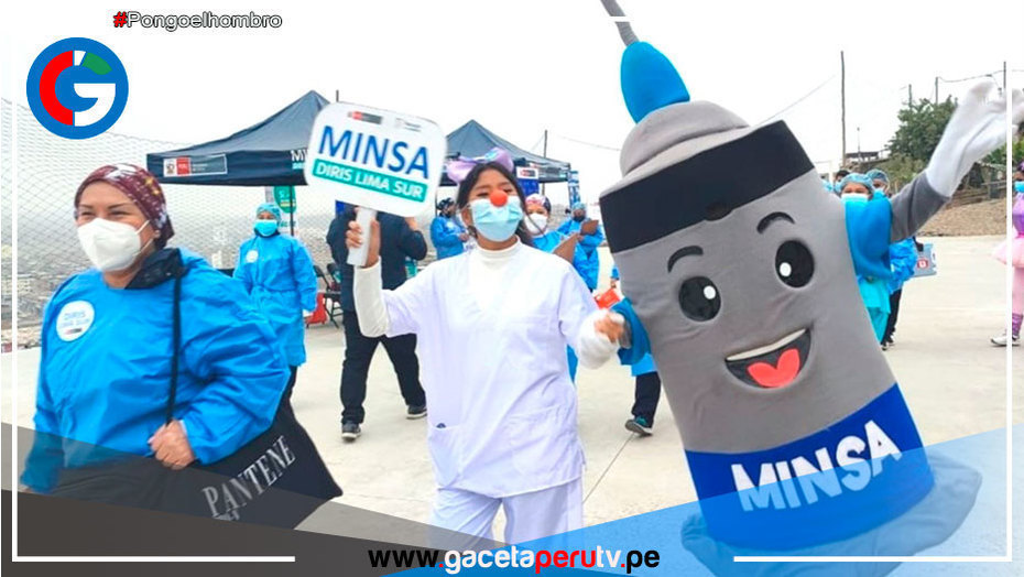 Brigadas vacunaron contra influenza y covid-19 en Villa El Salvador