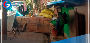 Vientos fuertes afectan viviendas en Cochapeti