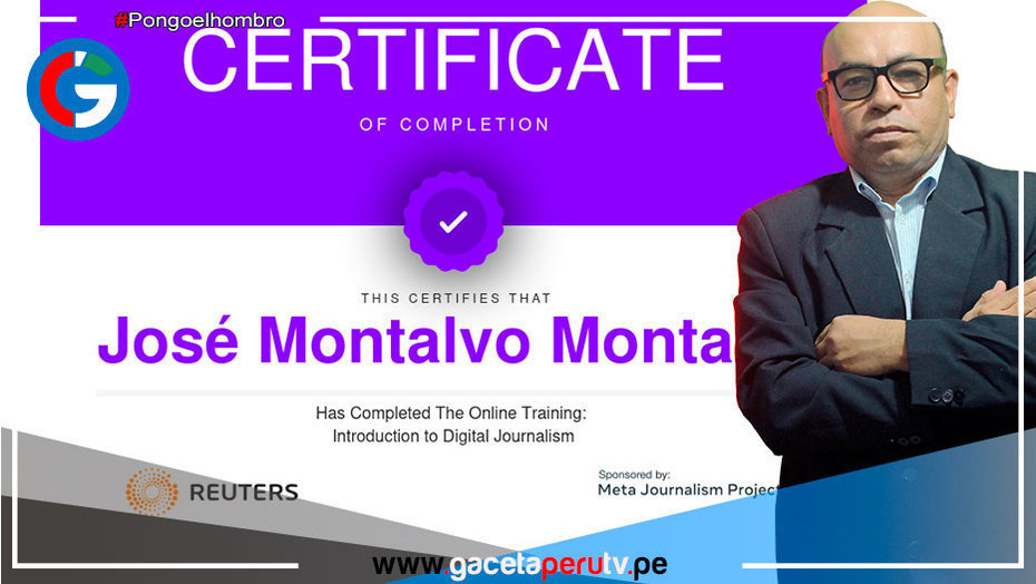 Director de Gaceta Perú TV recibe Certificado Digital