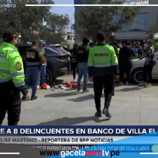 Detuvieron a ocho presuntos delincuentes cerca de un banco