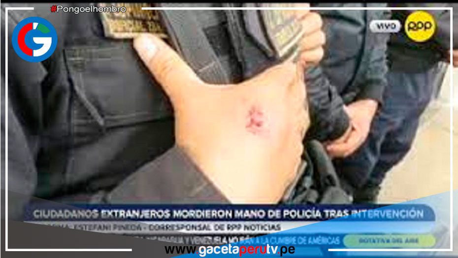 Extranjeros agreden a policías durante intervención
