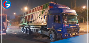 Camión choca con tren de carga y el conductor y copiloto escapan milagrosamente de la muerte