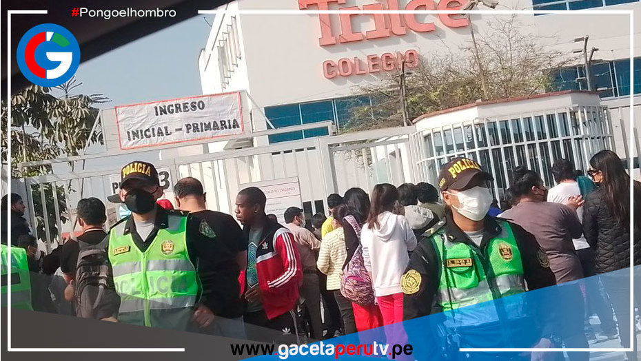 Reportan posible tiroteo en Colegio Trilce en los Olivos