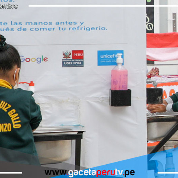 Instalan estaciones de lavado de manos en colegios para prevenir covid-19