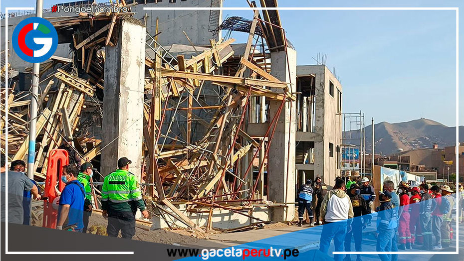 Seis personas resultaron heridas tras derrumbe en una obra municipal en Ventanilla