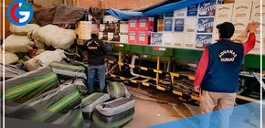 Tacna: Incautaron cargamento de ropa y licores de contrabando 