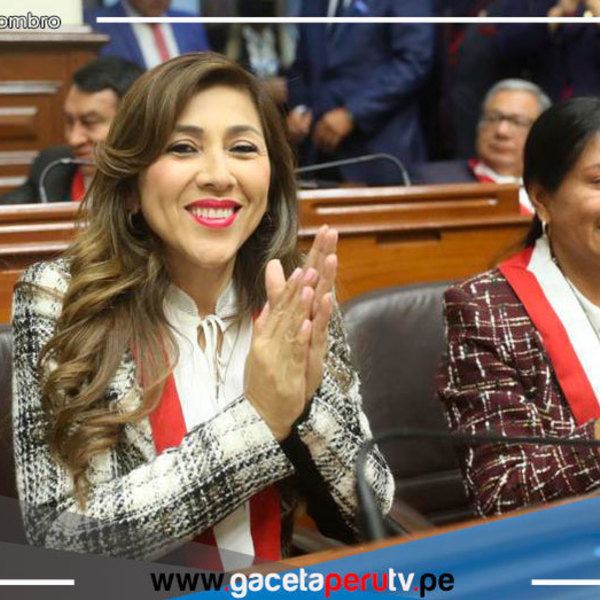 Lady Camones Soriano es elegida presidenta del Congreso