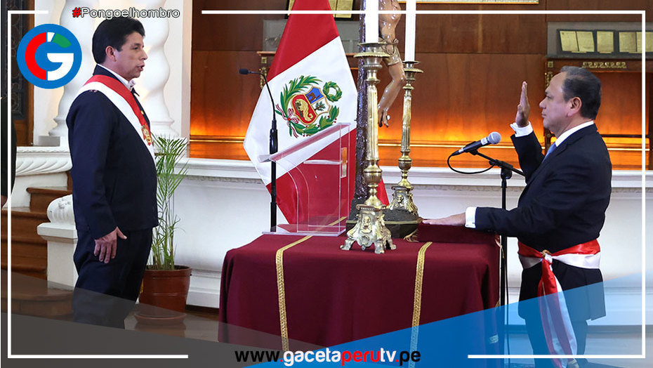 Nuevo Ministro del Interior fue juramentado por presidente Castillo