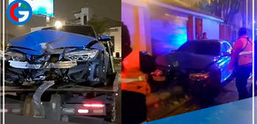 Sin accidentados, pero pudo acabar en tragedia, auto se salió fuera de descontrol y se chocó en un poste en el distrito de San Borja