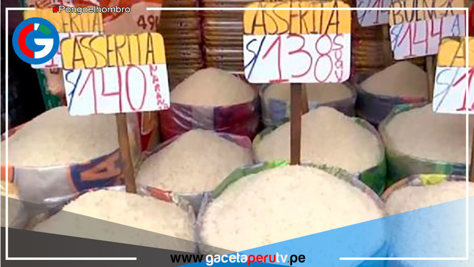 Mercado Caquetá crece el precio del arroz entre 4 a 5 soles mas