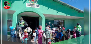 Agentes de Imata donan parte de sus sueldos para comprar abrigos para niños