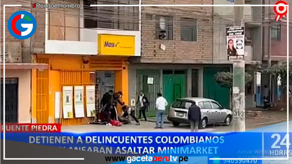 Dos delincuentes extranjeros cayeron mientras robaban un minimarket