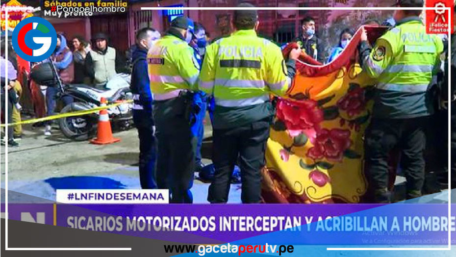 Sicarios matan a un hombre de cinco balazos