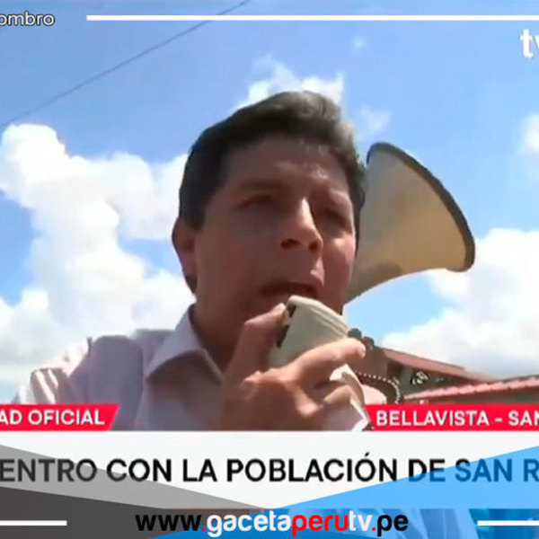 Presidente Castillo: “Salen en la gran televisión, y entrevistan gente que no conoce el país”