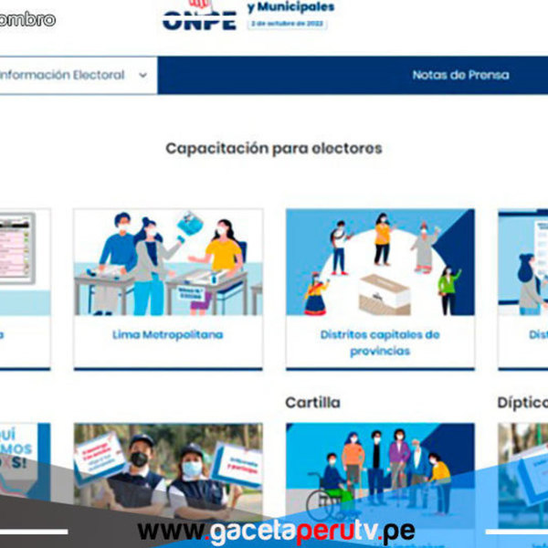 ONPE facilita capacitación virtual a electores, miembros de mesa y otros actores electorales
