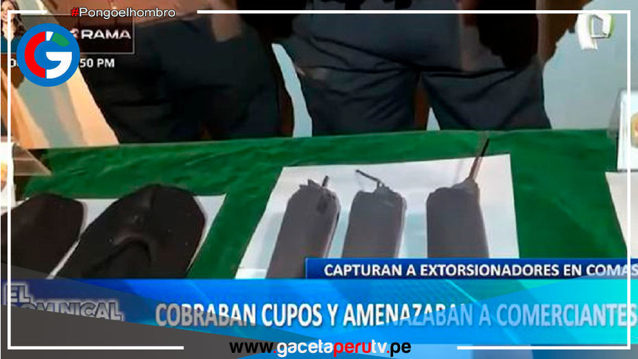 Extorsionadores amenazaban con dinamitas a comerciantes