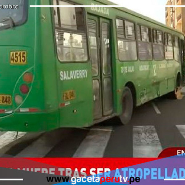 Un anciano murió tras ser atropellado por un autobús