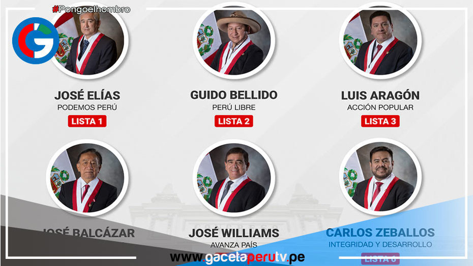 Finalmente, seis parlamentarios postulan a la Presidencia del Congreso