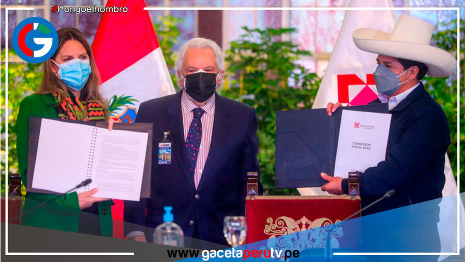 Presidente Pedro Castillo presentó ante el Congreso un documento llamado “Consenso por el Perú”