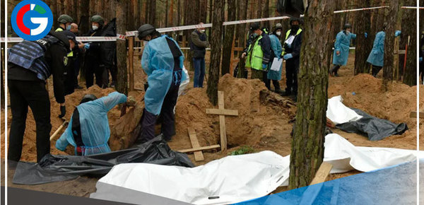 Ucrania: Hallan 450 cuerpos enterrados, algunos con "signos de tortura"