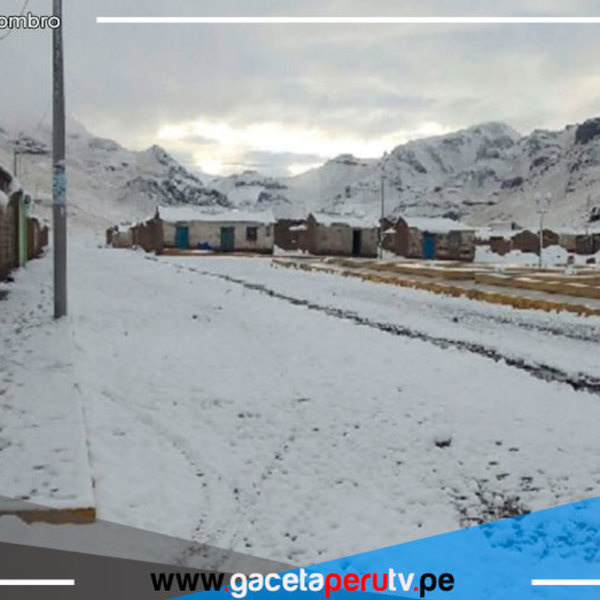 En 75 provincias se registrará nieve, granizo, aguanieve y lluvia