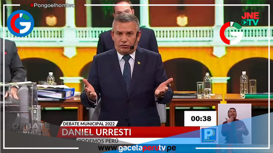 Candidato Daniel Urresti propone captura de 200 delincuentes diariamente