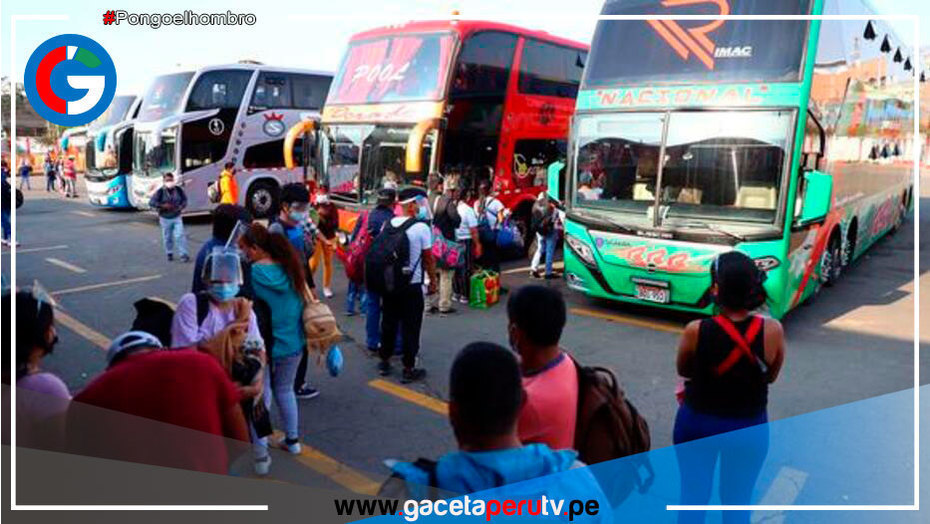 Uso de mascarillas sigue siendo obligatorio en transporte interprovincial