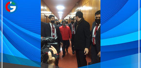 Presidente Castillo llegó a cita en Fiscalía de la Nación en medio de gran despliegue de seguridad