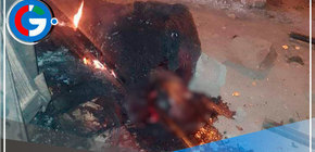 Encuentran cuerpo calcinado al lado de patrullero de la PNP incendiado por turba durante protestas en Juliaca