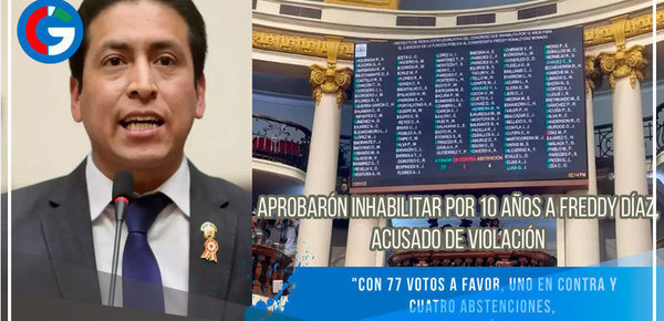 Aprobarón inhabilitar por 10 años a Freddy Díaz, acusado de violación