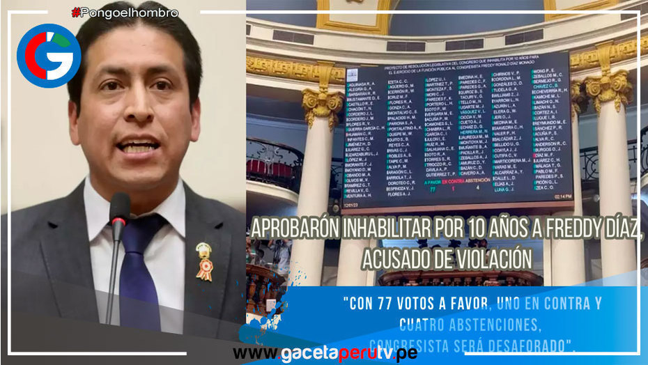 Aprobarón inhabilitar por 10 años a Freddy Díaz, acusado de violación
