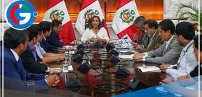 Dina Boluarte se reunió con gobernador y alcaldes de Loreto 