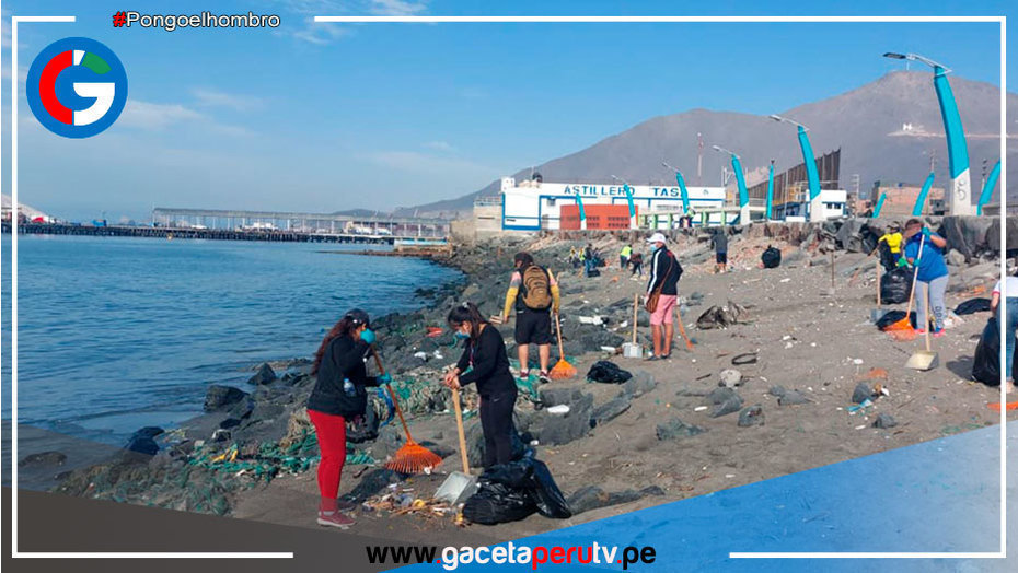 Retiran más de 2 toneladas de residuos sólidos del malecón de Chimbote