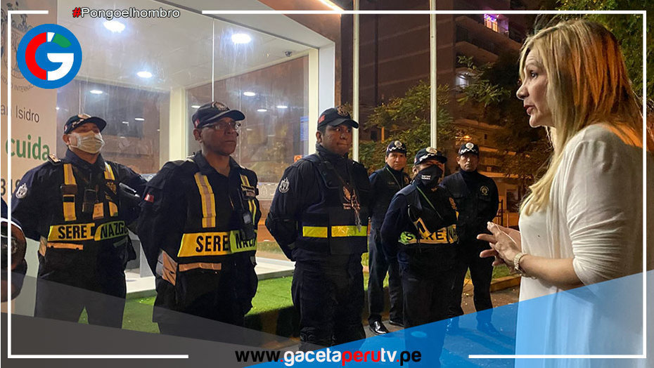 Alcaldesa de San Isidro supervisó locales de serenazgo