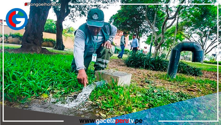 San Isidro: Retoman riego tecnificado en 31 parques y plazas