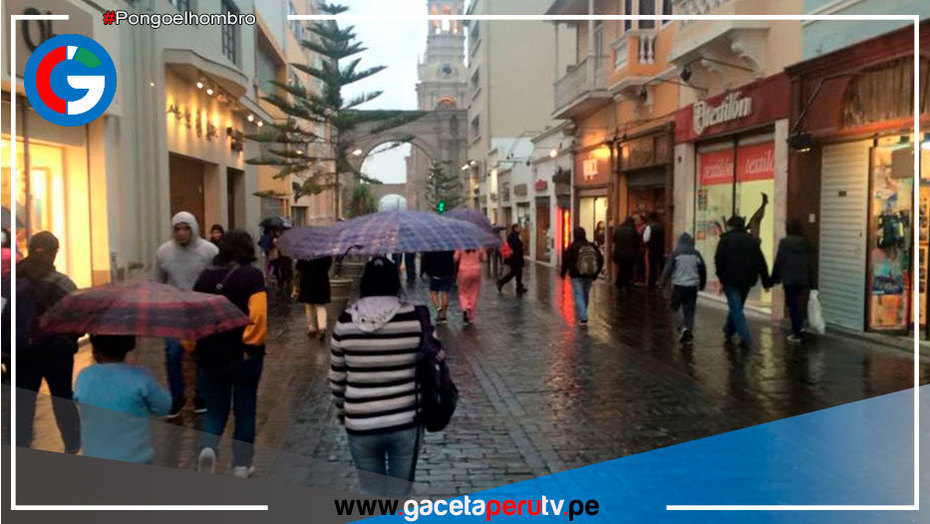 Arequipa: Senamhi pronostica lluvias intensas hasta el domingo 5 de febrero