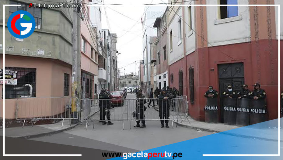 Realizan operativo en la casa del jirón Sarratea en Breña