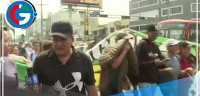 Pobladores marchan en reclamo de agua y desagüe para su distrito