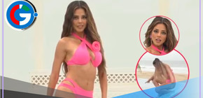 Luciana Fuster desfiló en traje de baño en el Miss Grand 