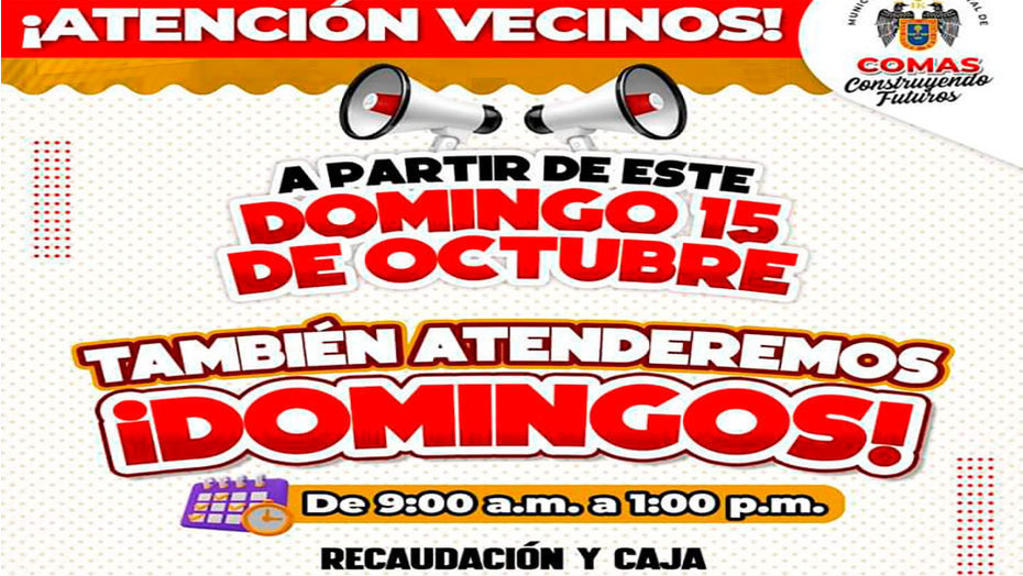 La Municipalidad de Comas Anuncia Atención a Vecinos los Domingos