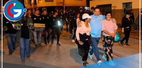 Alcalde de Comas lidera caminata de 14 Km por la seguridad ciudadana