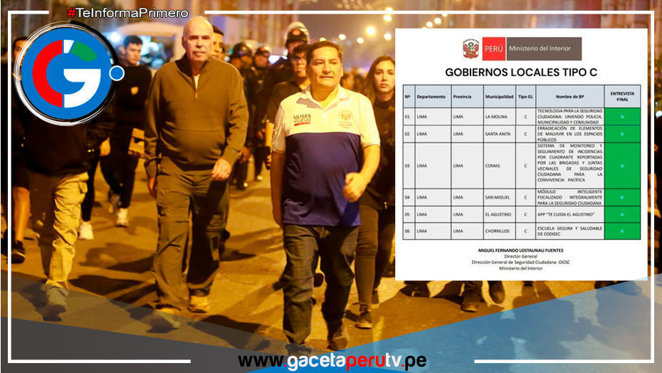 Comas se destaca en seguridad ciudadana en tan solo 10 meses de gestión