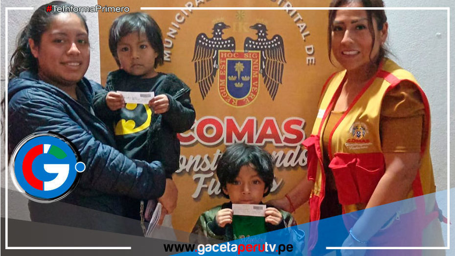 Más de 200 Niños y Adolescentes en Comas Obtiene su DNI gratuitamente