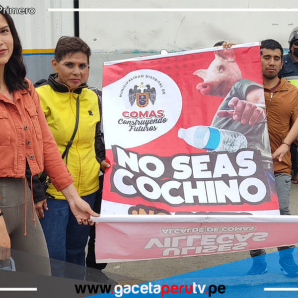 Alcalde de Comas Lanza Campaña "NO SEAS COCHINO" para Combatir Basureros en la Vía Pública