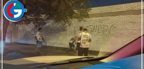 Presuntos barristas de la ‘U’ realizaron pintas en casas y en la vía pública