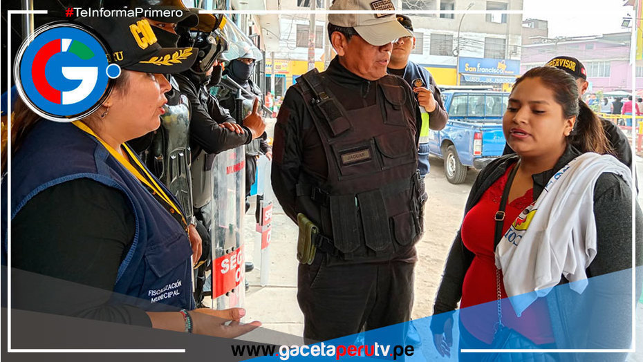 Operativo en Comas: Autoridades actúan contra la ocupación de vías públicas