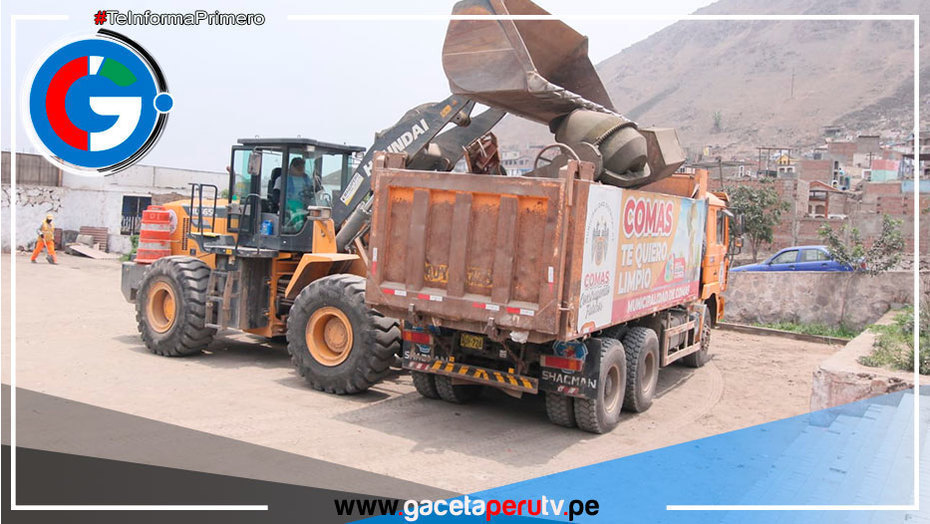 Operativo conjunto retira construcciones ilegales del cementerio municipal "Luz Eterna" en Collique