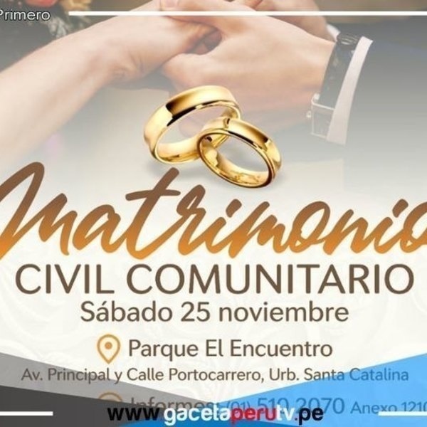 La Municipalidad de La Victoria se alista para el primer Matrimonio Civil Comunitario 2023