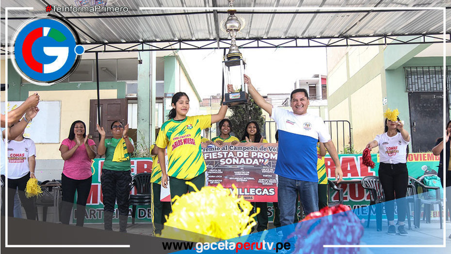 Alcalde de Comas Premia a Talentosos Estudiantes del Campeonato Interescolar 2023